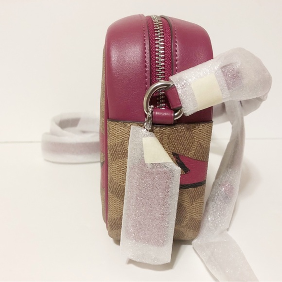 🌸New Coach Bow Print Medium Crossbody Bag - Picture 5 of 10
